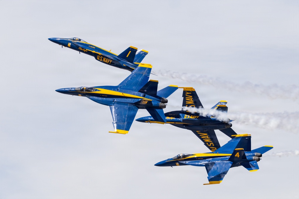 U.S. Navy Blue Angels over Luke Air Force Base