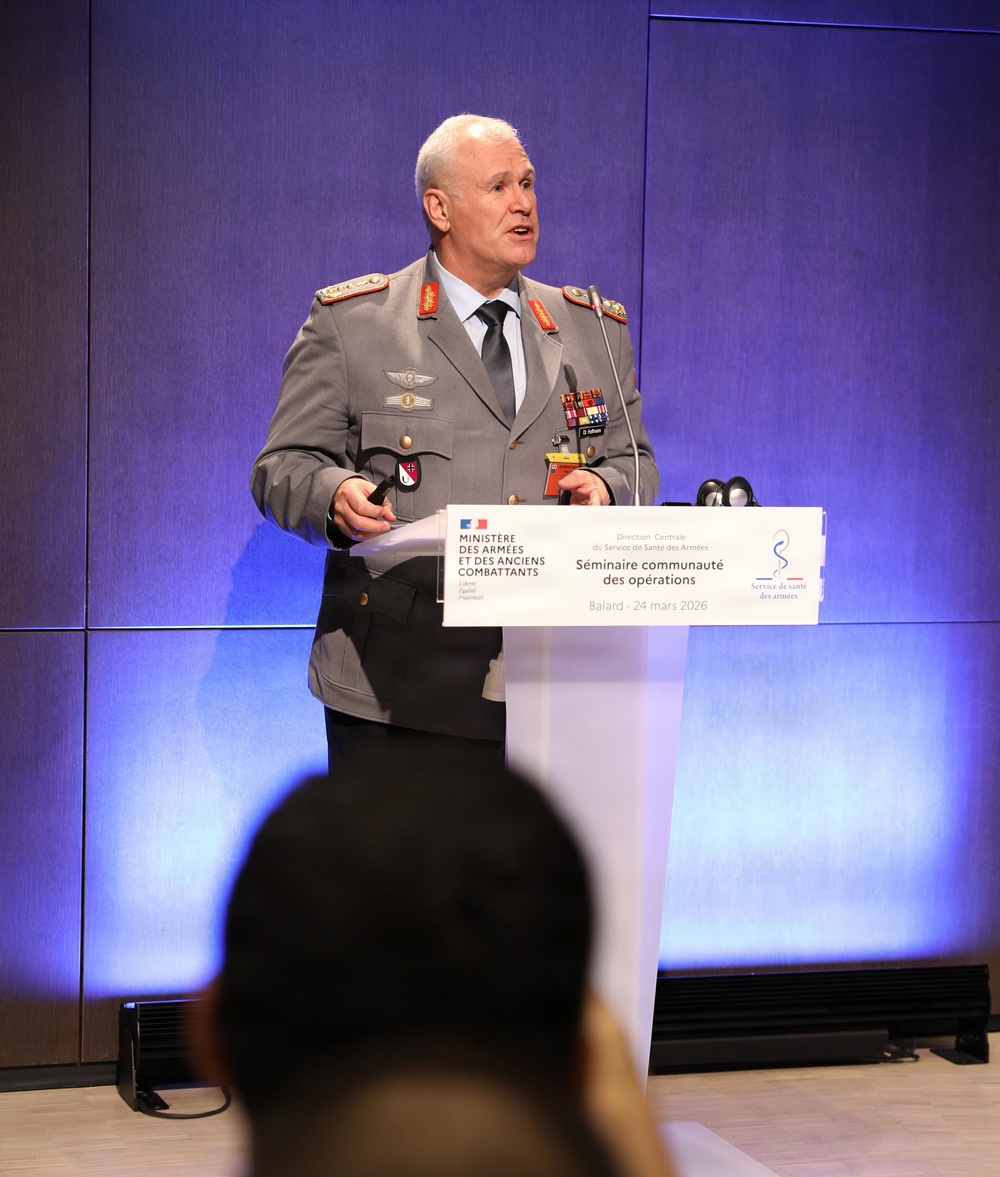 German Bundeswehr Surgeon General speaks at French Armed Forces Medical Service Symposium