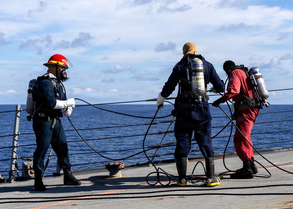 USS Arleigh Burke (DDG 51) Damage Control Drill