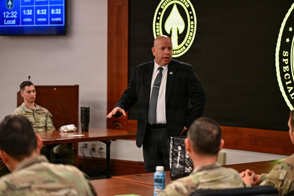 USSOCOM hosts senior advisor to the Secretary of War for strategy