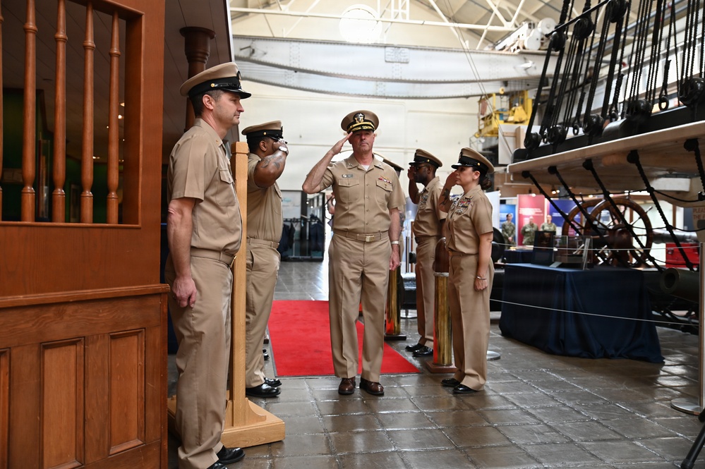 CNIC Commander Arrives to Celebrate CPO Birthday