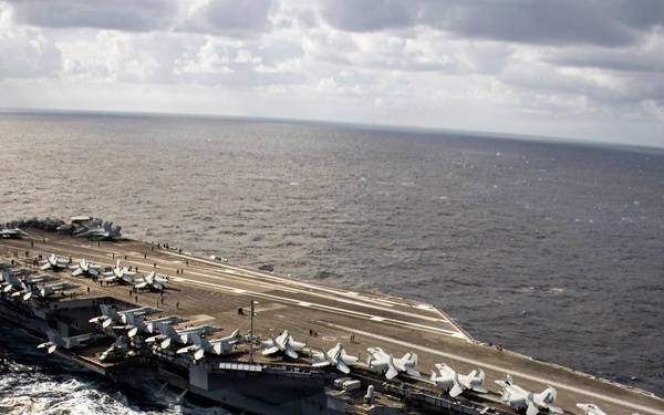 USS Gerald R. Ford (CVN 78) in the Eastern Mediterranean Sea