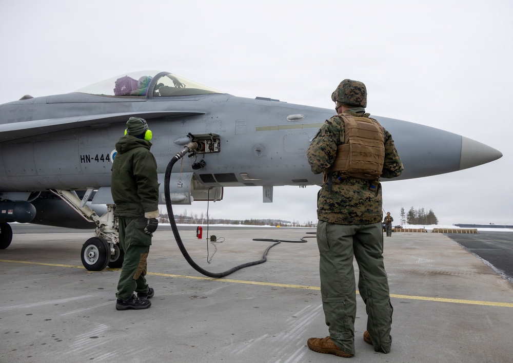 CORE26 | Finnish Air Force, U.S. Marines Join Together to conduct dry run in the Arctic