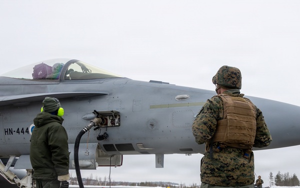CORE26 | Finnish Air Force, U.S. Marines Join Together to conduct dry run in the Arctic