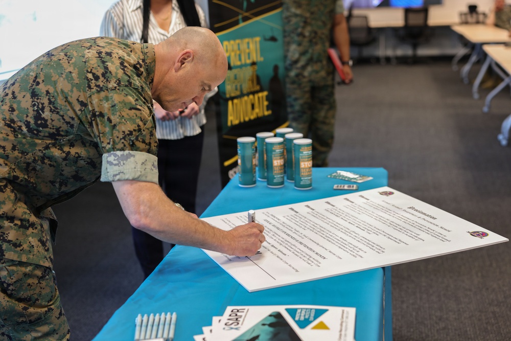MCRC Commanding General Signs Sexual Assault Prevention Proclamation