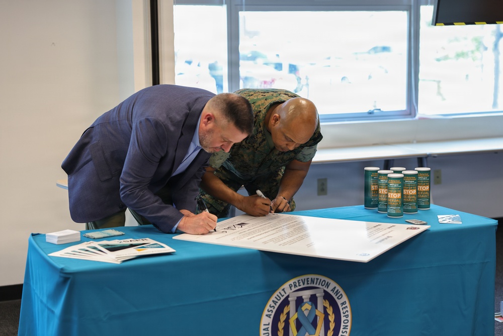 MCRC Commanding General Signs Sexual Assault Prevention Proclamation