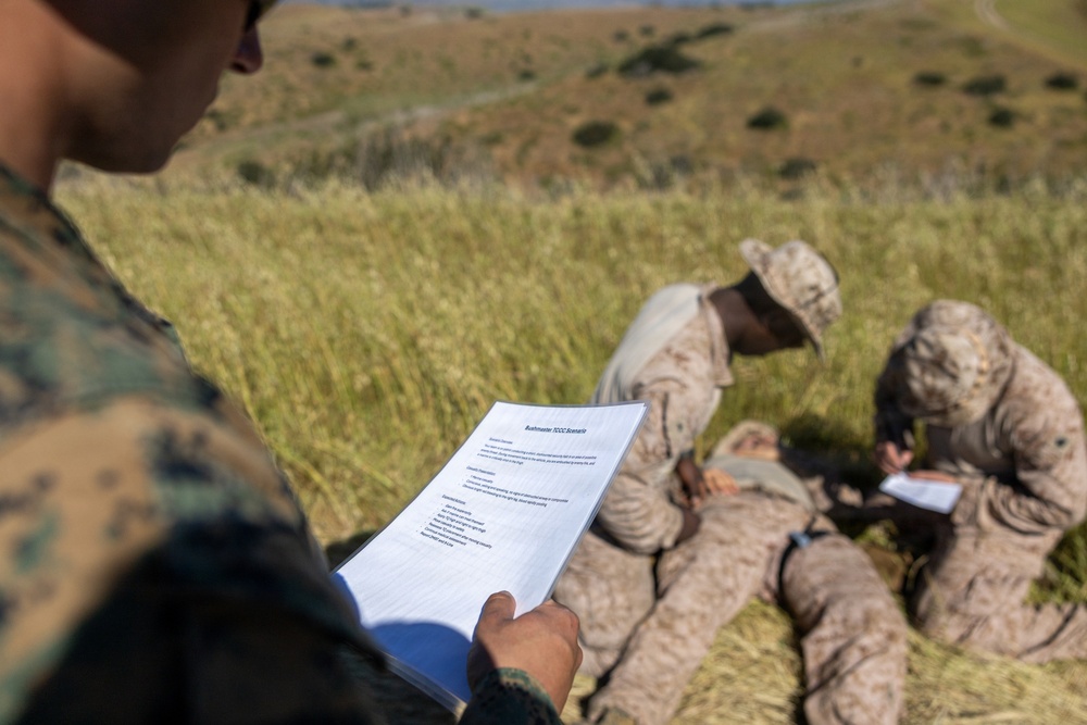 U.S. Marines and Allies Undergo an Evaluated Tactical Combat Casualty Care Training Test