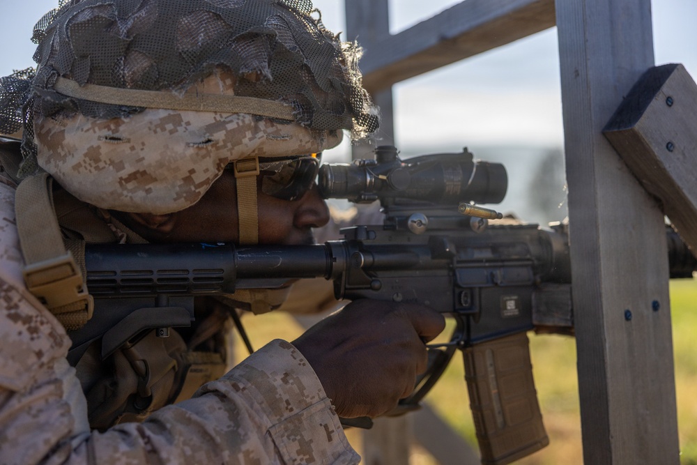U.S. Marines and Allies Compete in a Four Station Range