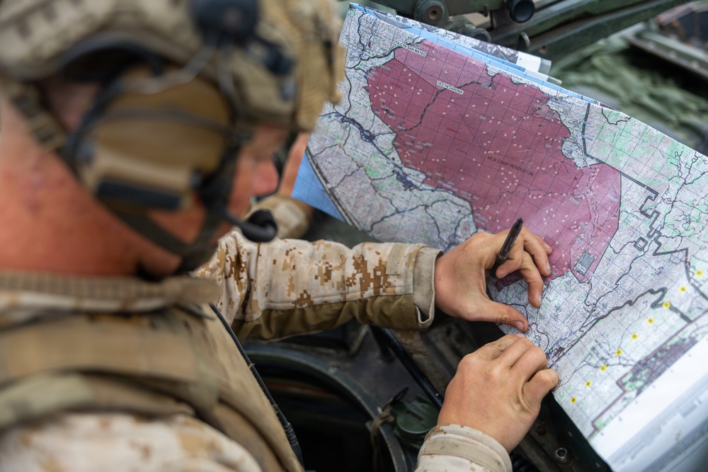 U.S. Marines and Allies Conduct a Mounted Land Nav