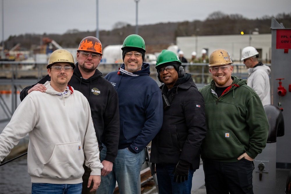 PNSY Undocks USS Albany (SSN 753)