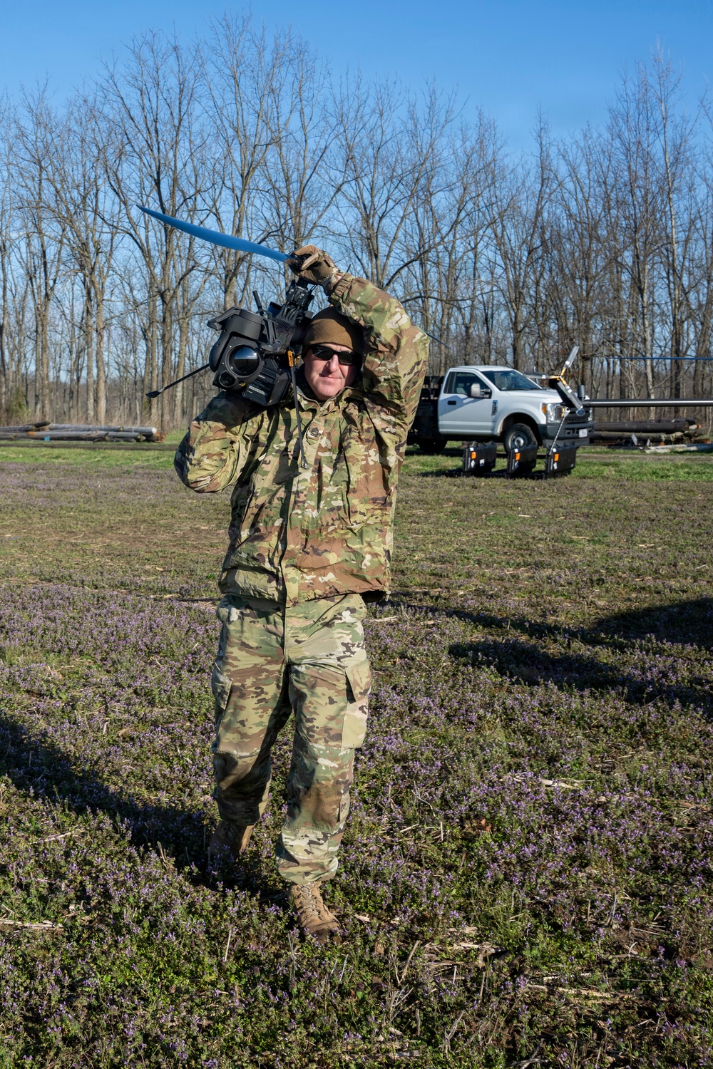 Indiana National Guard trains with Ghost-X drone system at Muscatatuck
