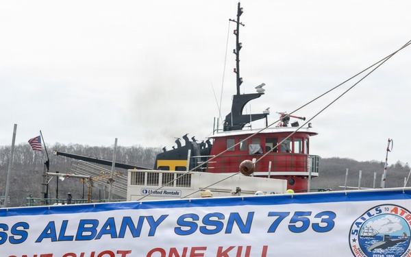 PNSY Undocks USS Albany (SSN 753)