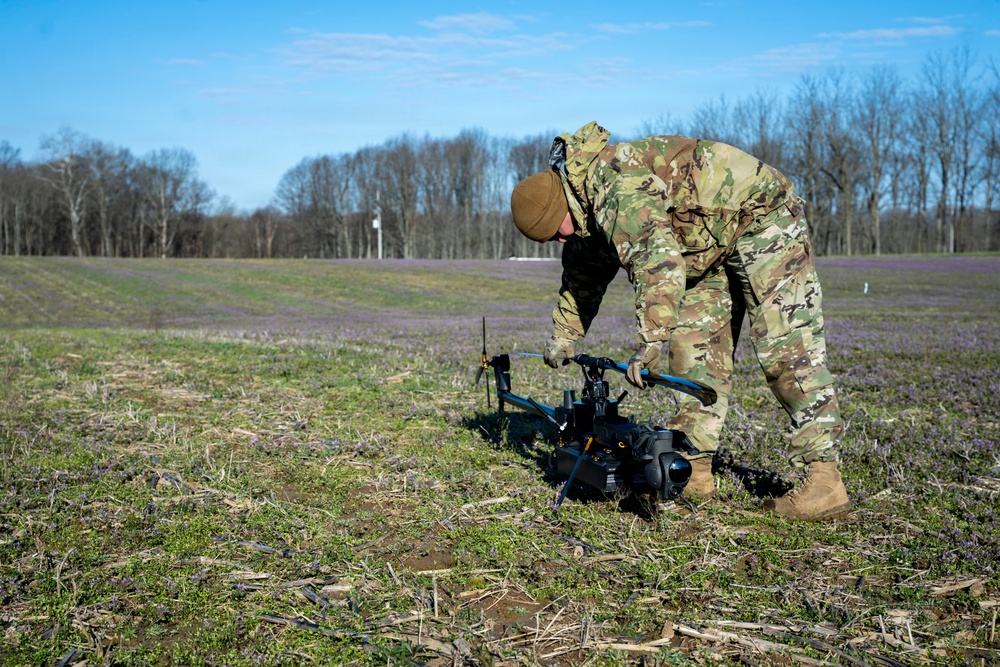 Indiana National Guard trains with Ghost-X drone system at Muscatatuck