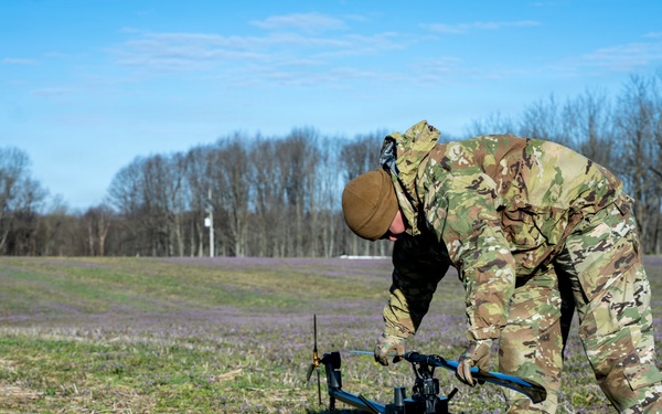 Indiana National Guard trains with Ghost-X drone system at Muscatatuck