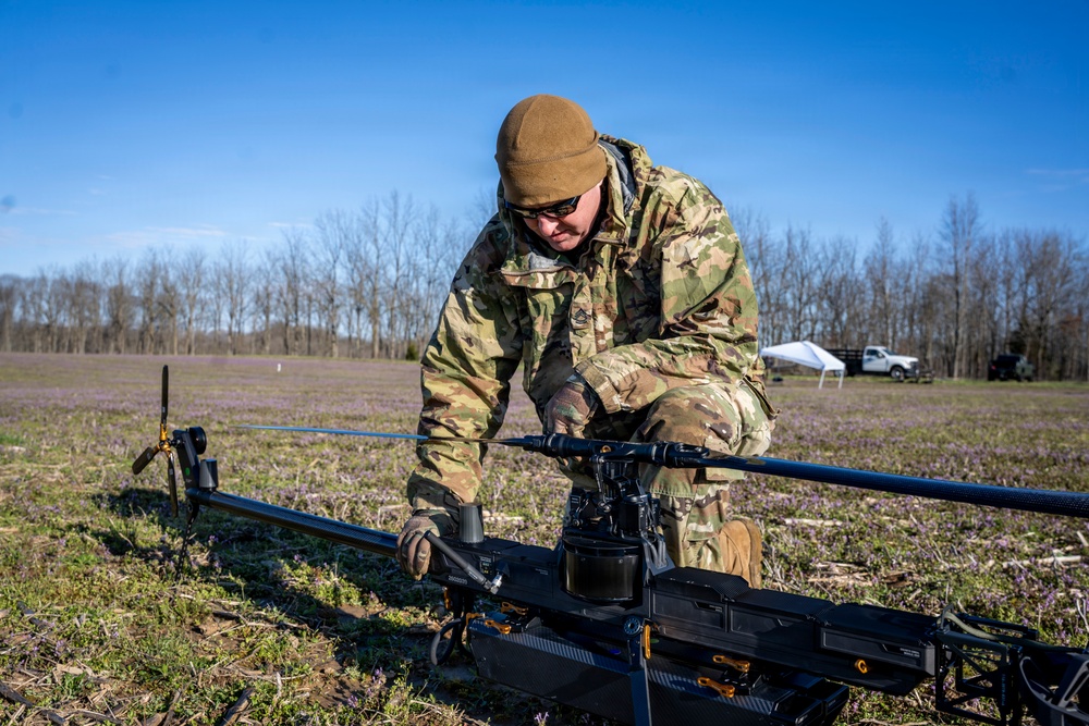 Indiana National Guard trains with Ghost-X drone system at Muscatatuck