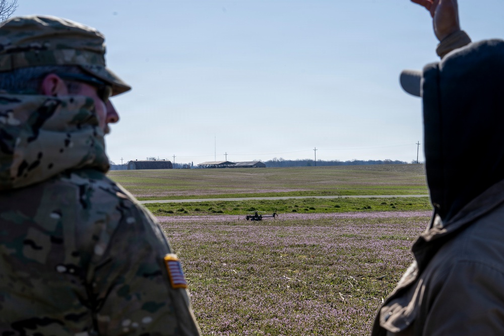 Indiana National Guard trains with Ghost-X drone system at Muscatatuck