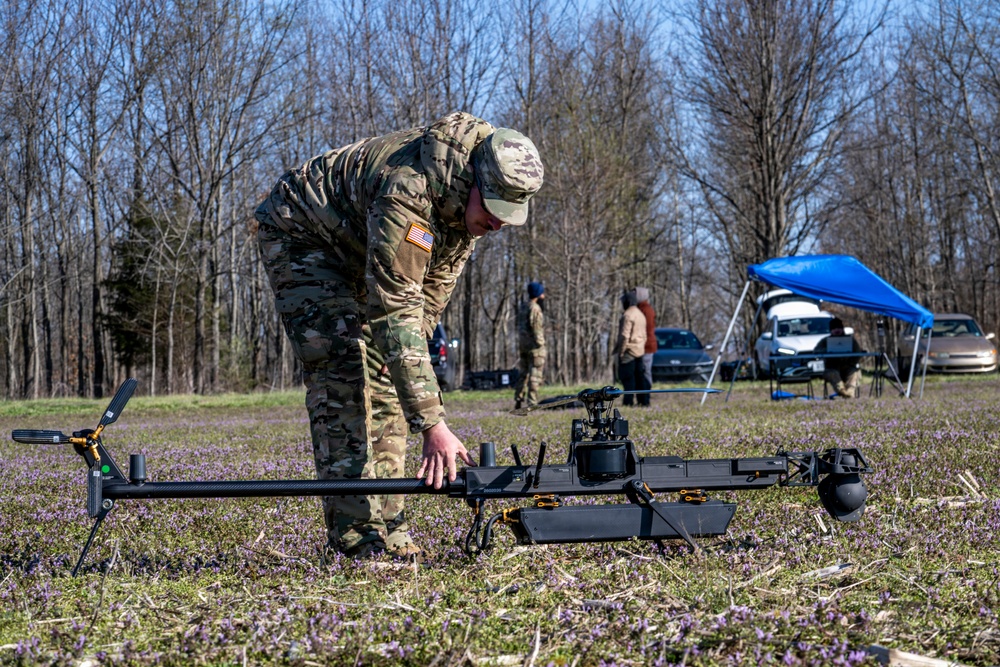 Indiana National Guard trains with Ghost-X drone system at Muscatatuck