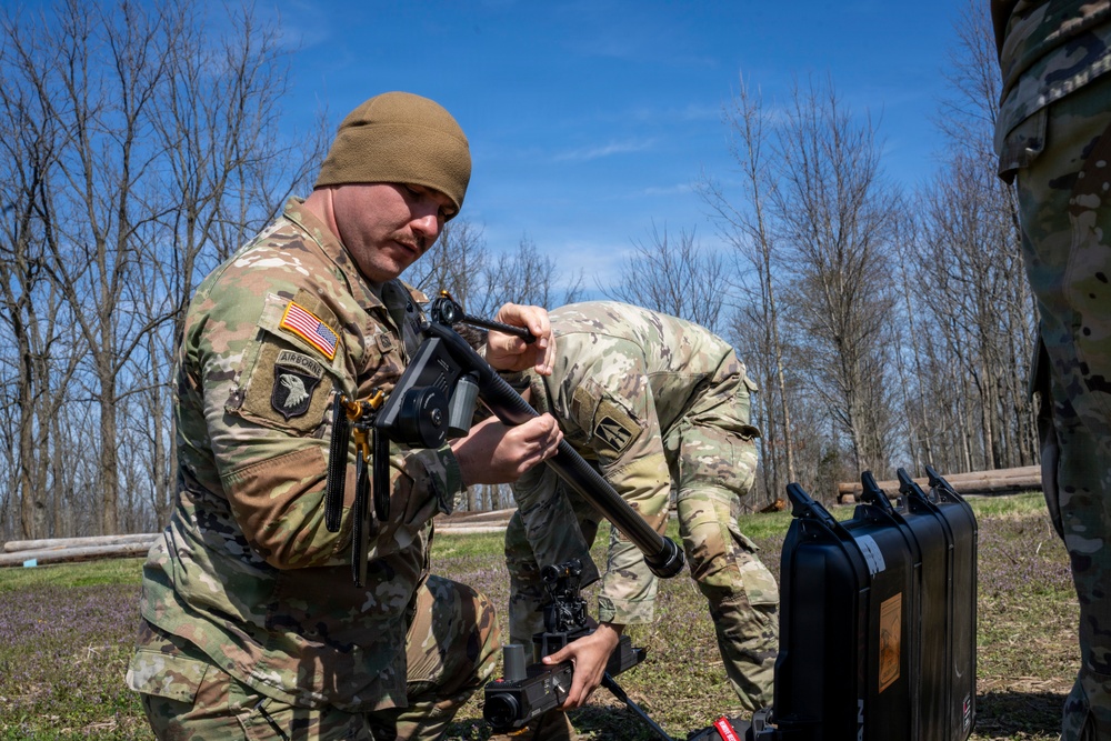 Indiana National Guard trains with Ghost-X drone system at Muscatatuck