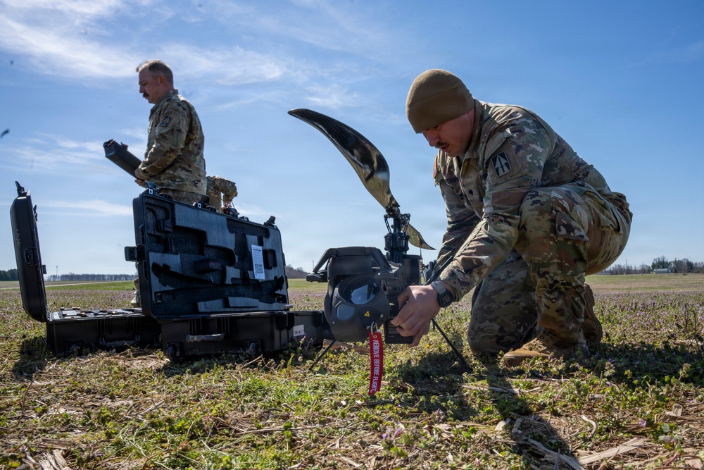 Indiana National Guard trains with Ghost-X drone system at Muscatatuck