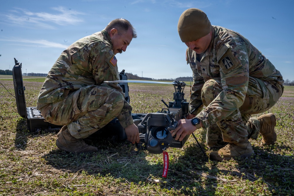 Indiana National Guard trains with Ghost-X drone system at Muscatatuck