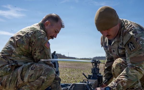 Indiana National Guard trains with Ghost-X drone system at Muscatatuck