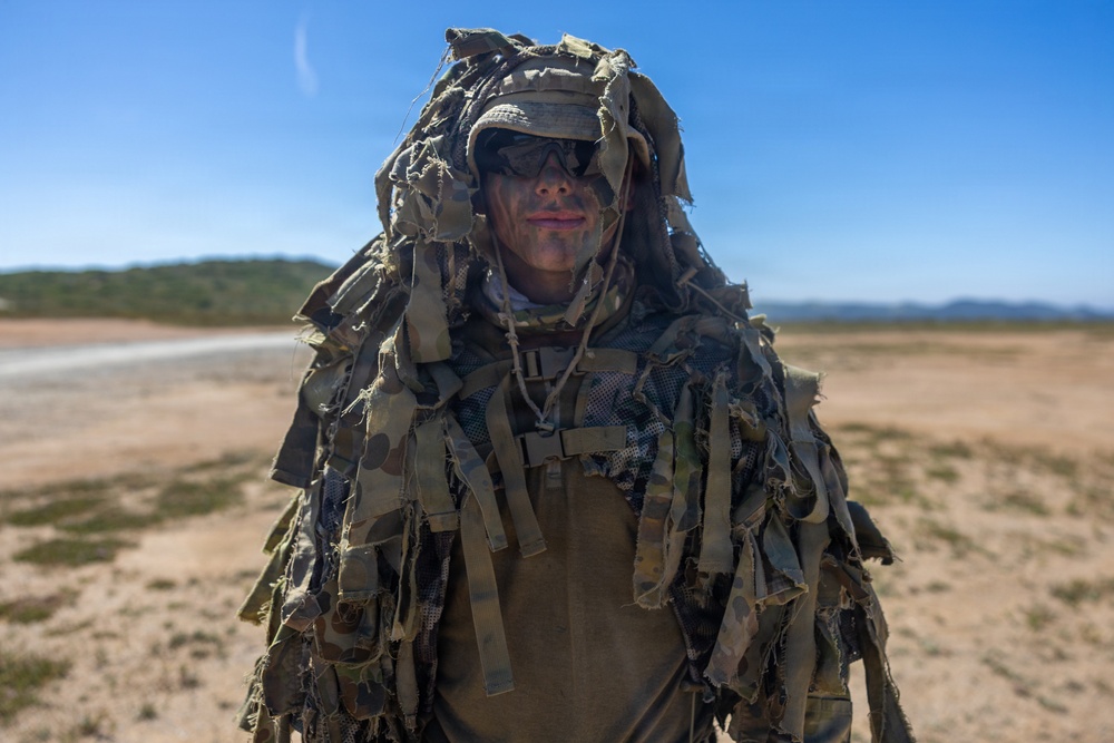 U.S. Marines and Allies Undergo a Cover and Concealment Training Event