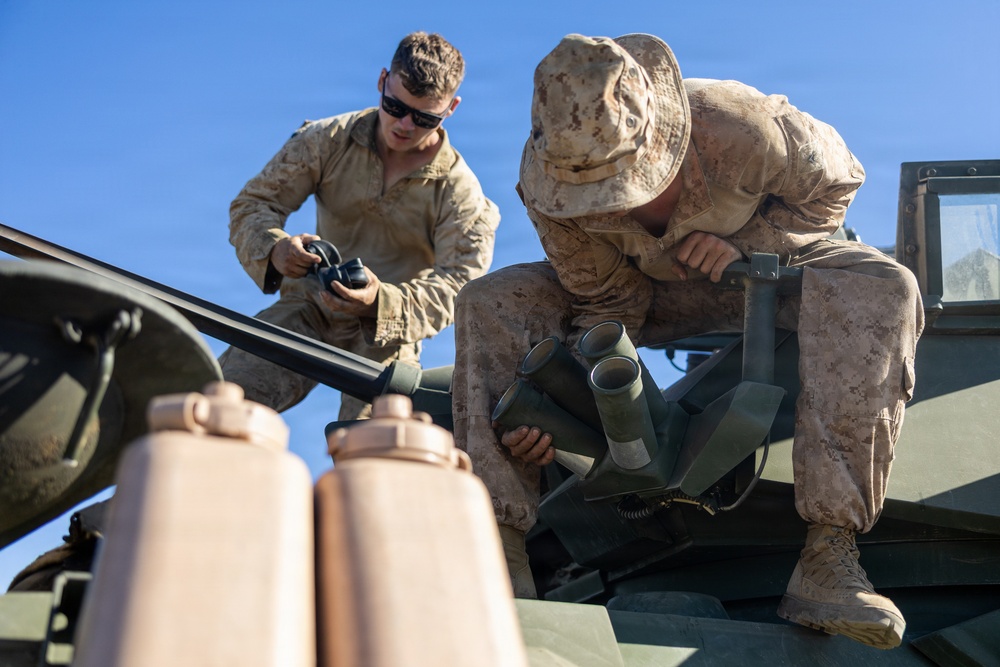 U.S. Marines and Allies Conduct a Light Armored Vehicle Live-Fire Range