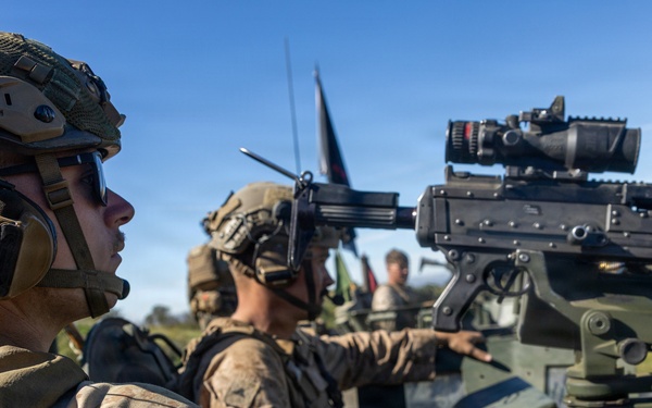 U.S. Marines and Allies Conduct a Light Armored Vehicle Live-Fire Range
