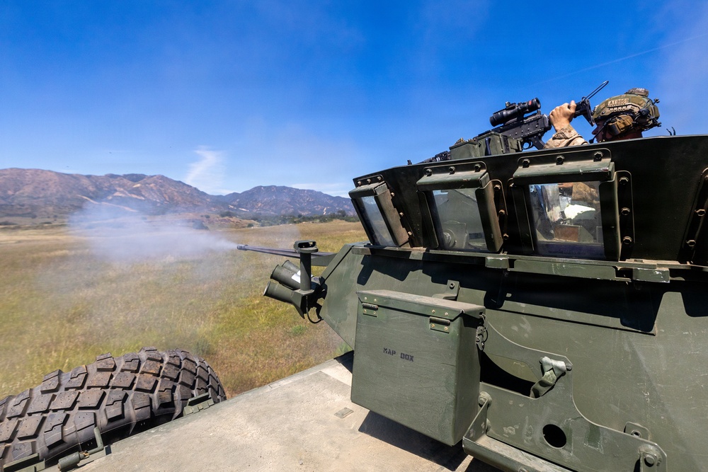 U.S. Marines and Allies Conduct a Light Armored Vehicle Live-Fire Range