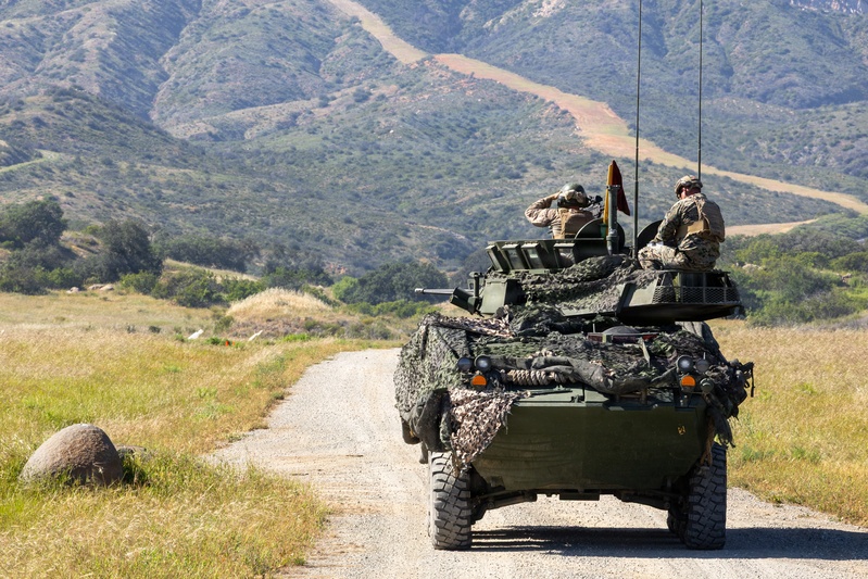 U.S. Marines and Allies Conduct a Light Armored Vehicle Live-Fire Range