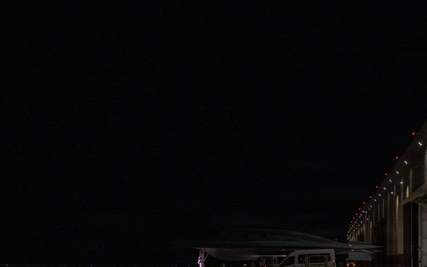 B-2 Spirit stealth bomber departs in support of Operation Epic Fury