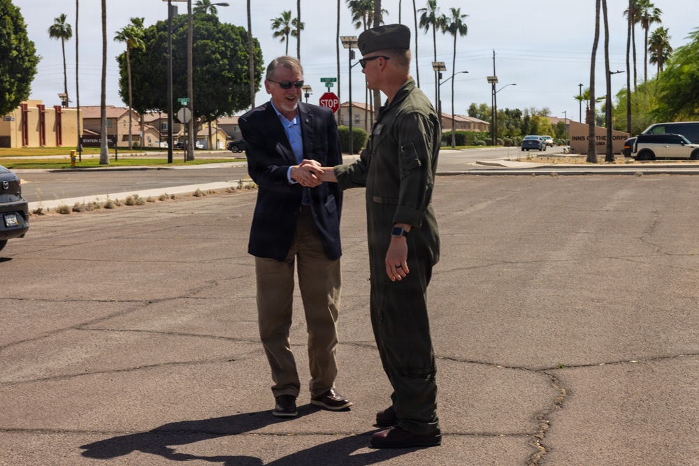 Arizona U.S. Congressman Paul Gosar tours MCAS Yuma