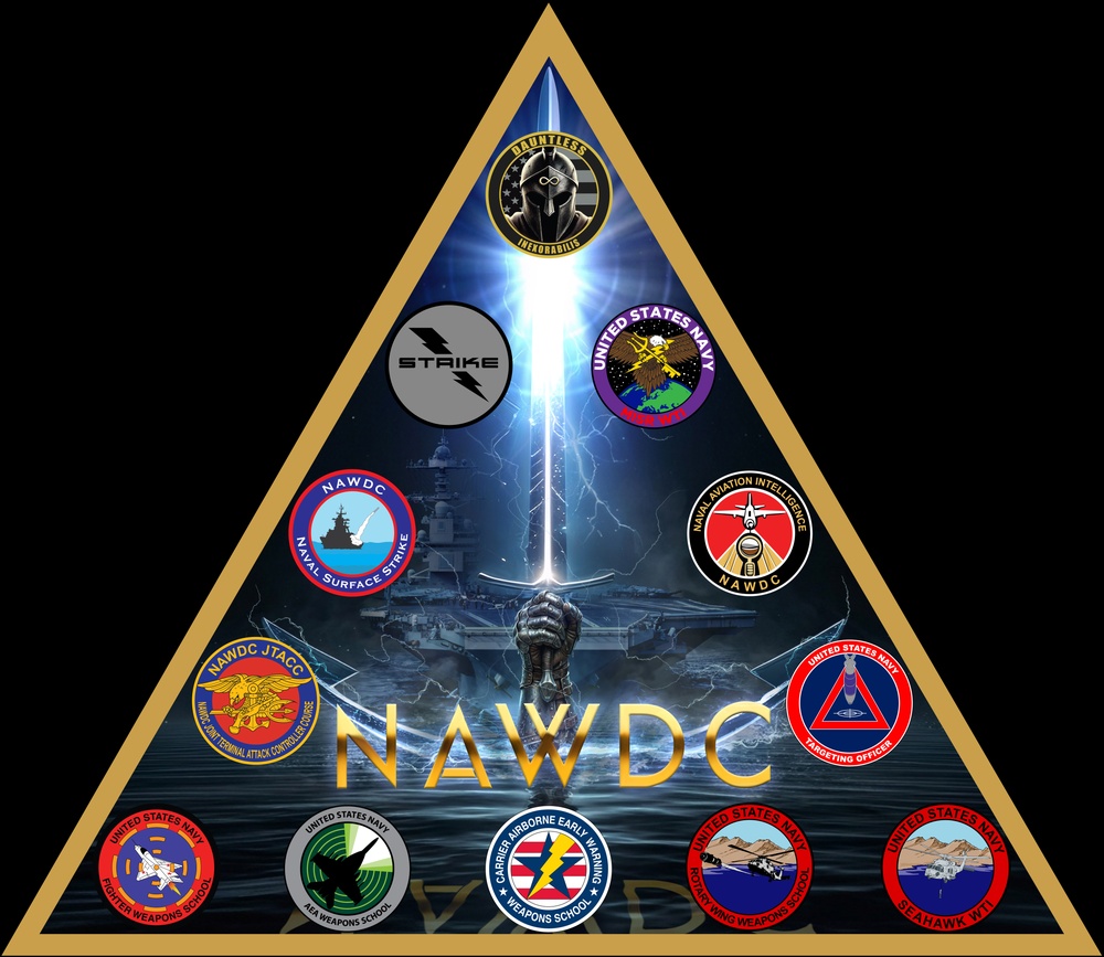 NAWDC logo poster Black Background