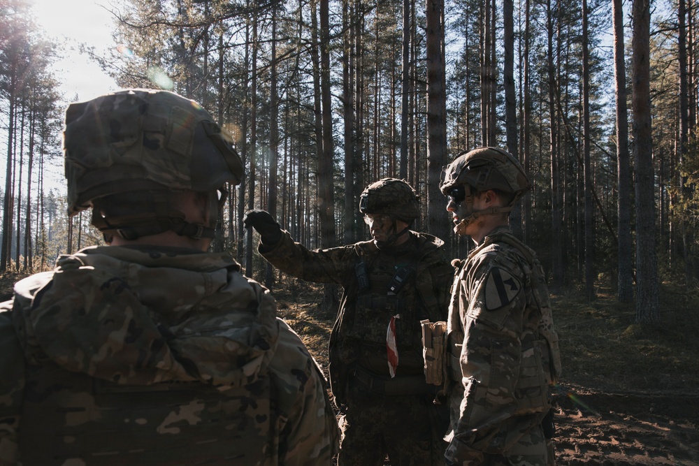 U.S., Estonian forces conduct combined deliberate attack training in Estonia