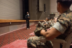 Marines train in close quarters to defend threats to the air station (Radio News)