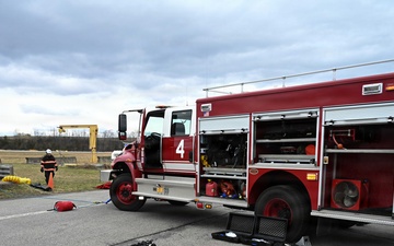 Confined fire training at 105th AW