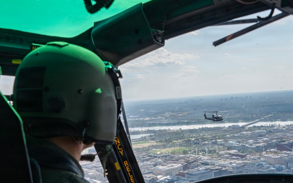 CSAF co-pilots local mission with 1st Helicopter Squadron at JBA