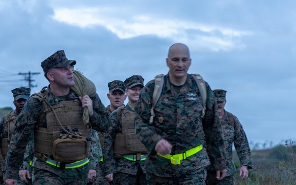 Marines and Sailors Hike to Celebrate the 133rd Navy Chief Petty Officer Birthday