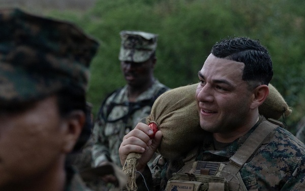 Marines and Sailors Hike to Celebrate the 133rd Navy Chief Petty Officer Birthday