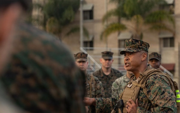 Marines and Sailors Hike to Celebrate the 133rd Navy Chief Petty Officer Birthday