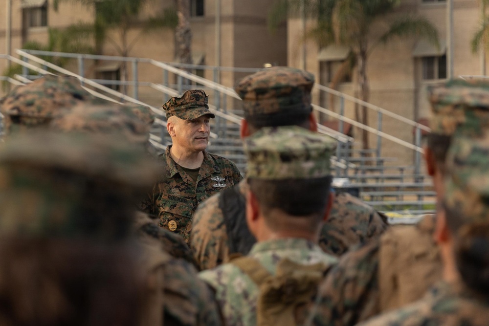 Marines and Sailors Hike to Celebrate the 133rd Navy Chief Petty Officer Birthday