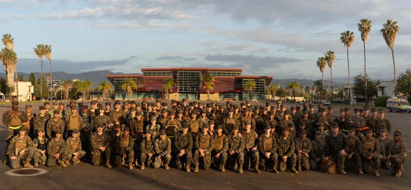 Marines and Sailors Hike to Celebrate the 133rd Navy Chief Petty Officer Birthday