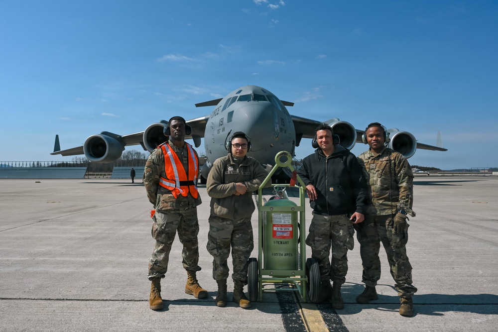 The 105th flightline