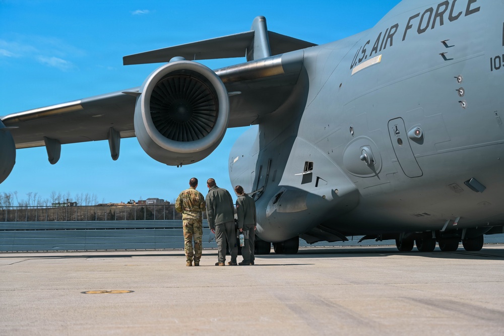 The 105th flightline