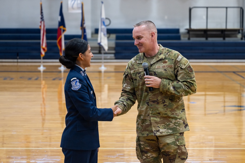 CMSAF David Wolfe visits Joint Base San Antonio-Randolph