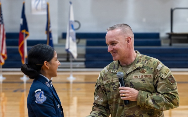 CMSAF David Wolfe visits Joint Base San Antonio-Randolph