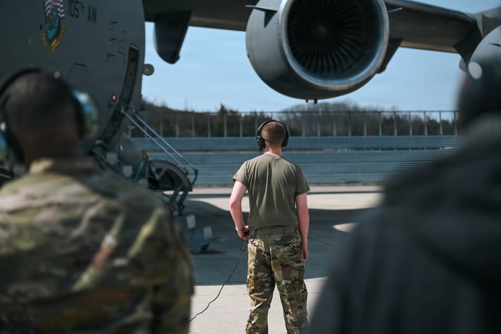 The 105th flightline