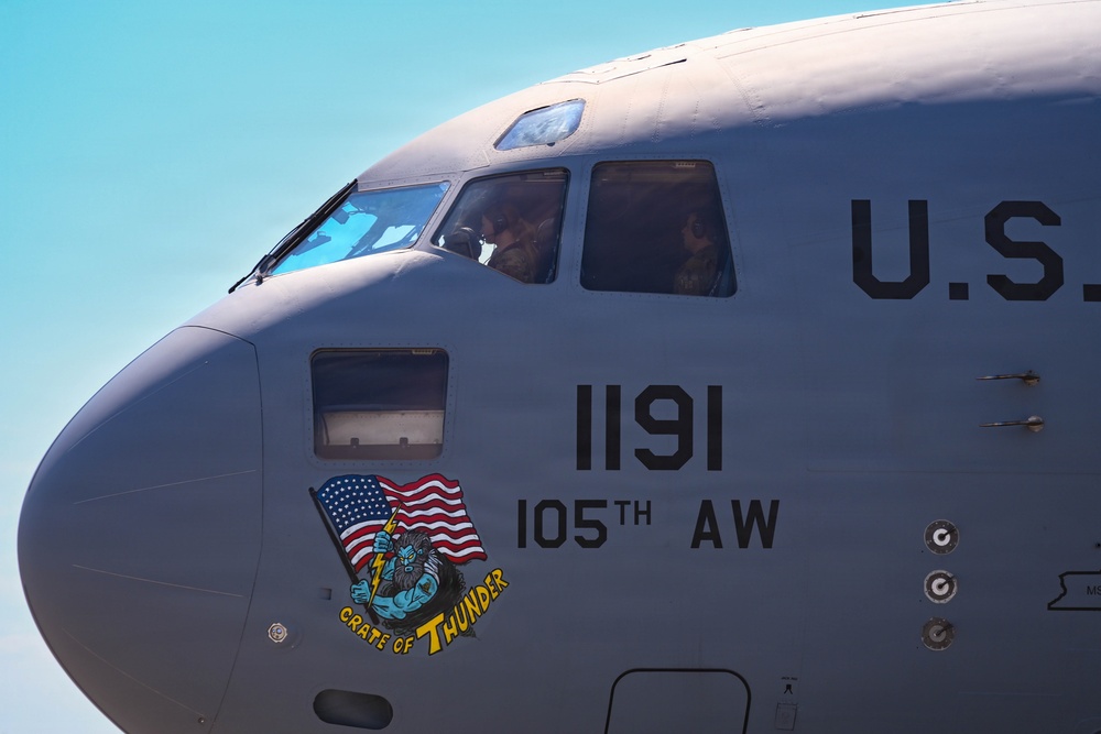 The 105th flightline