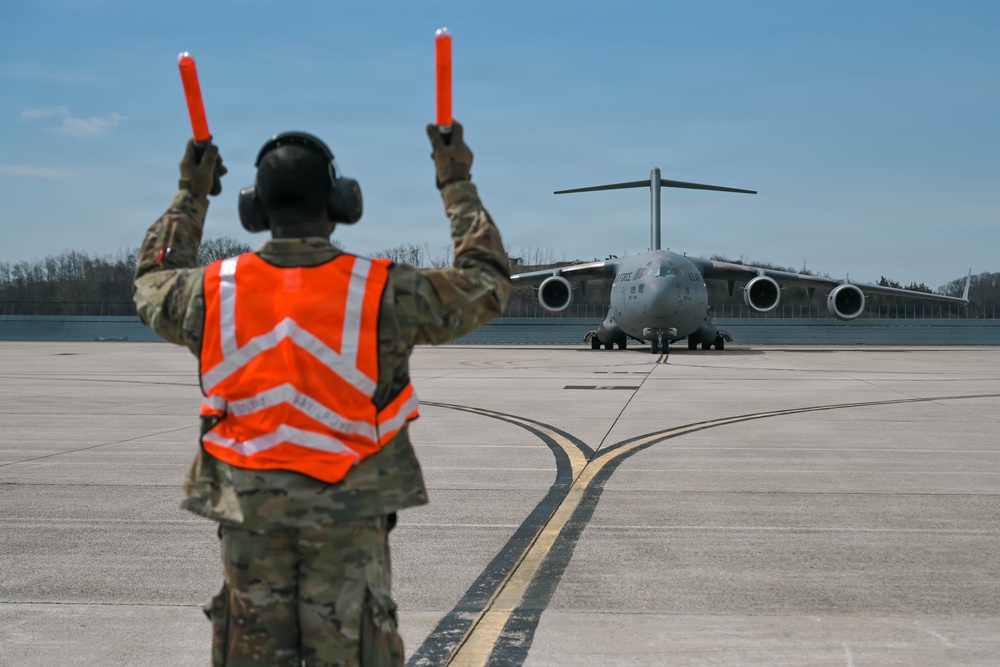 The 105th flightline