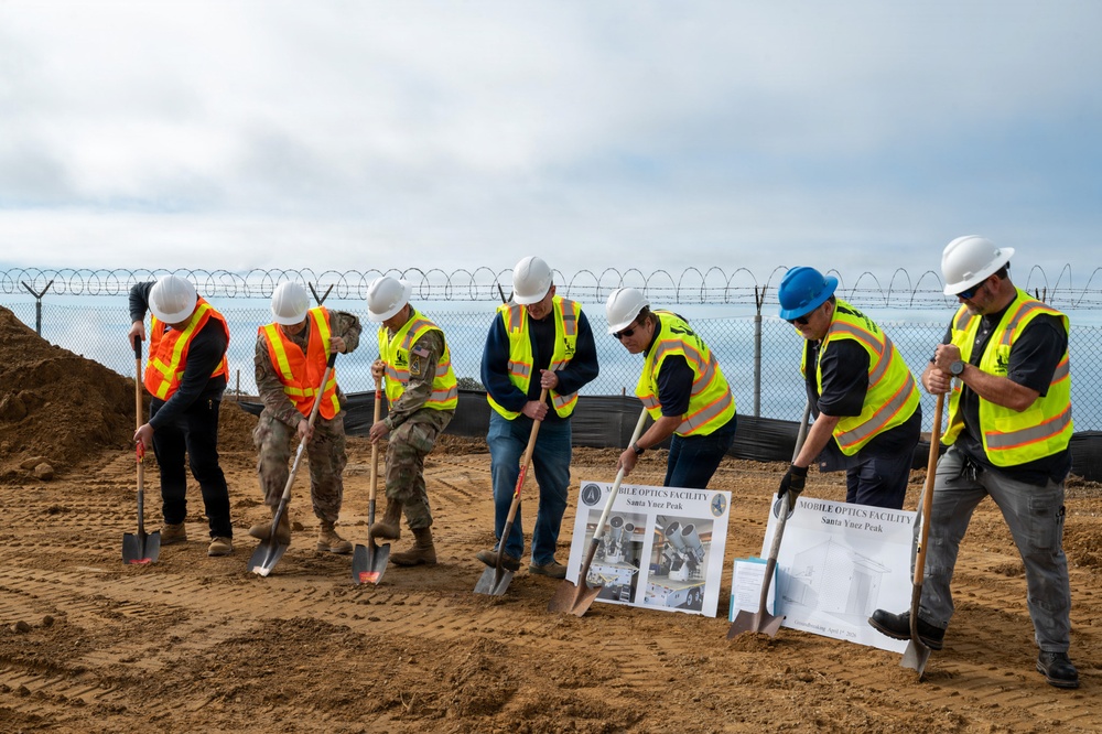 Vandenberg Commences Construction on a Storage Facility for 2d Range Operations Squadron's Mobile Optics team with a Groundbreaking ceremony
